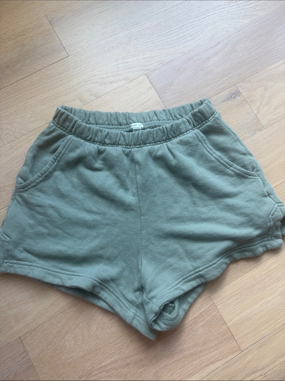 aerie Olive Green High-Rise Athletic Shorts